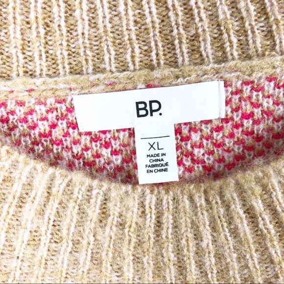 BP. Plaid Crewneck Long Sleeve Cozy Sweater - Picture 5 of 14